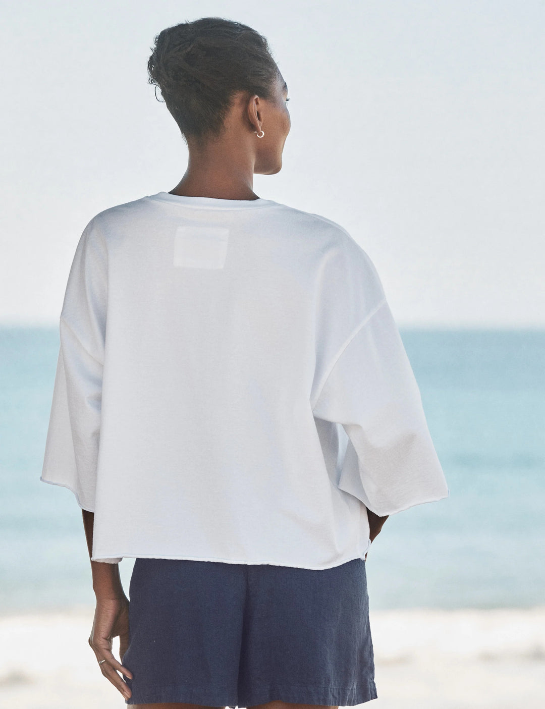 FRANK & EILEEN - Presley Oversized Tee in White Top