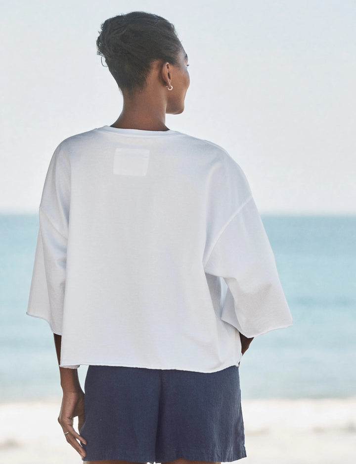 FRANK & EILEEN - Presley Oversized Tee in White Top