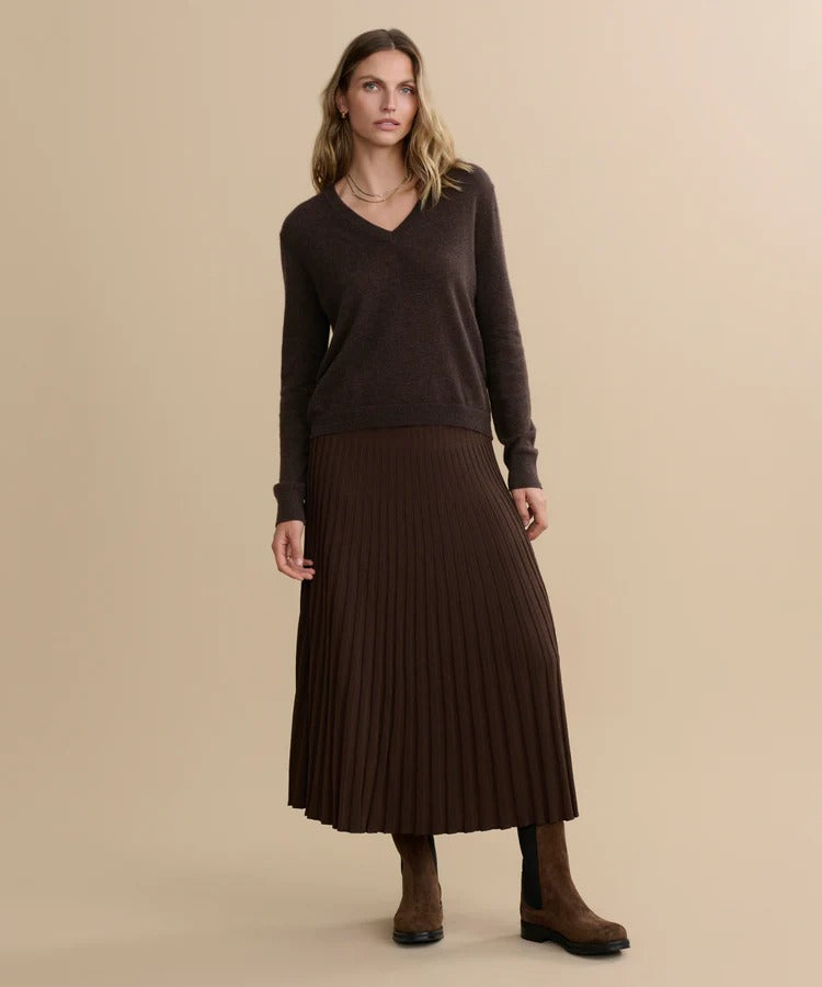 Jenni Kayne - Flynn Cashmere Sweater in Espresso