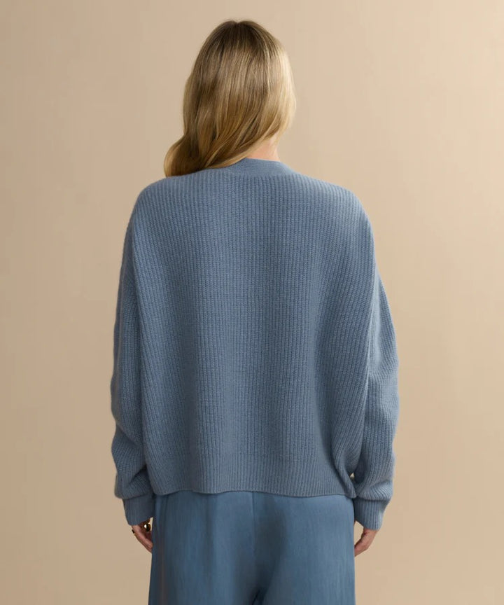 JENNI KAYNE - Cropped Cashmere Cocoon Cardigan in Seaside Cardigans