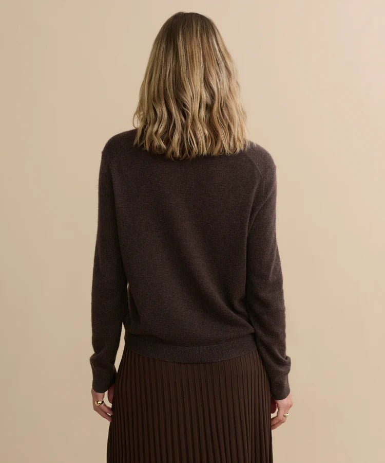 Jenni Kayne - Flynn Cashmere Sweater in Espresso