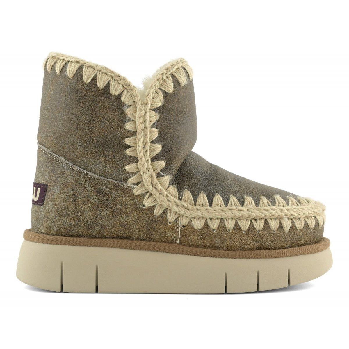 Mou - Eskimo 18 Bounce Vintage Leather in Vintage Cognac – Blond
