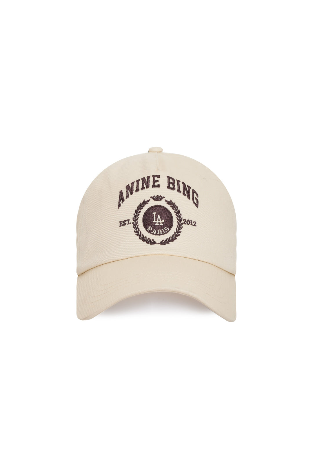 ANINE BING - Jeremy Baseball Cap Collegiate in Cream Hats