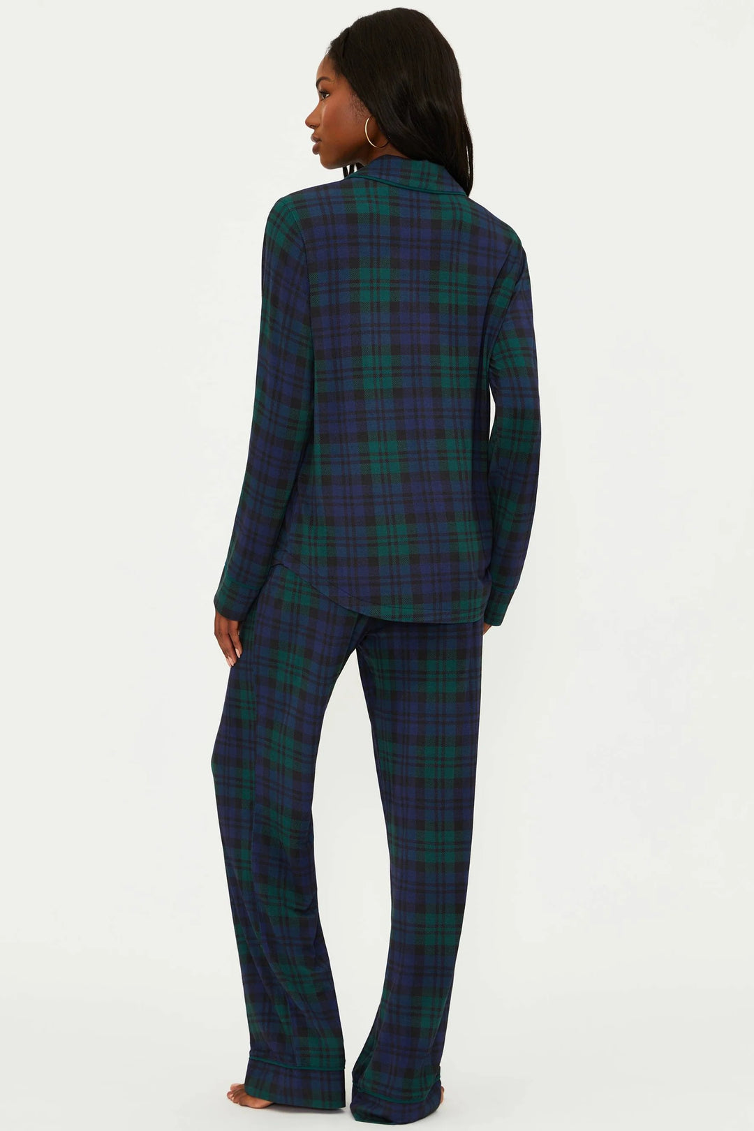 Beach Riot - Livy Top & Connie Pant Set in Wintergreen Plaid