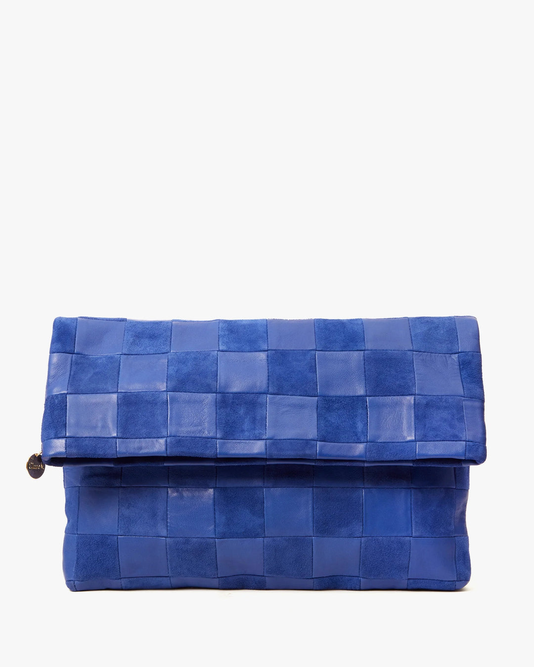 Clare V. - Carry All Clutch with Tabs in Lagoon Checker