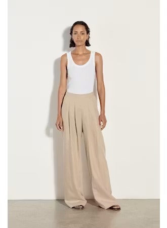 ENZA COSTA - Pointelle Knit Baseball Tank in White