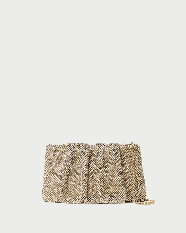 LOEFFLER RANDALL - Serena Gold Gathered Clutch
