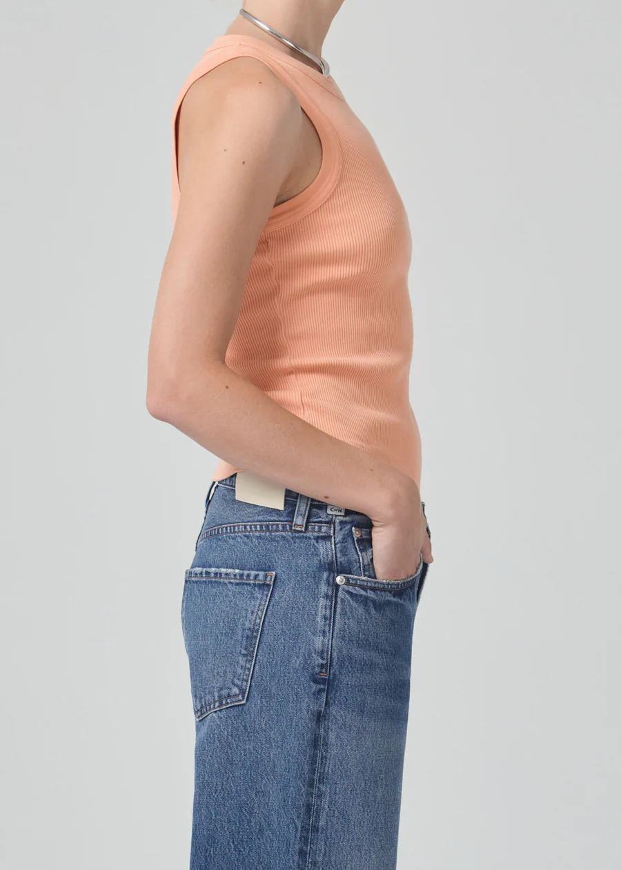 Citizens of Humanity - Isabel Rib Tank in Papaya