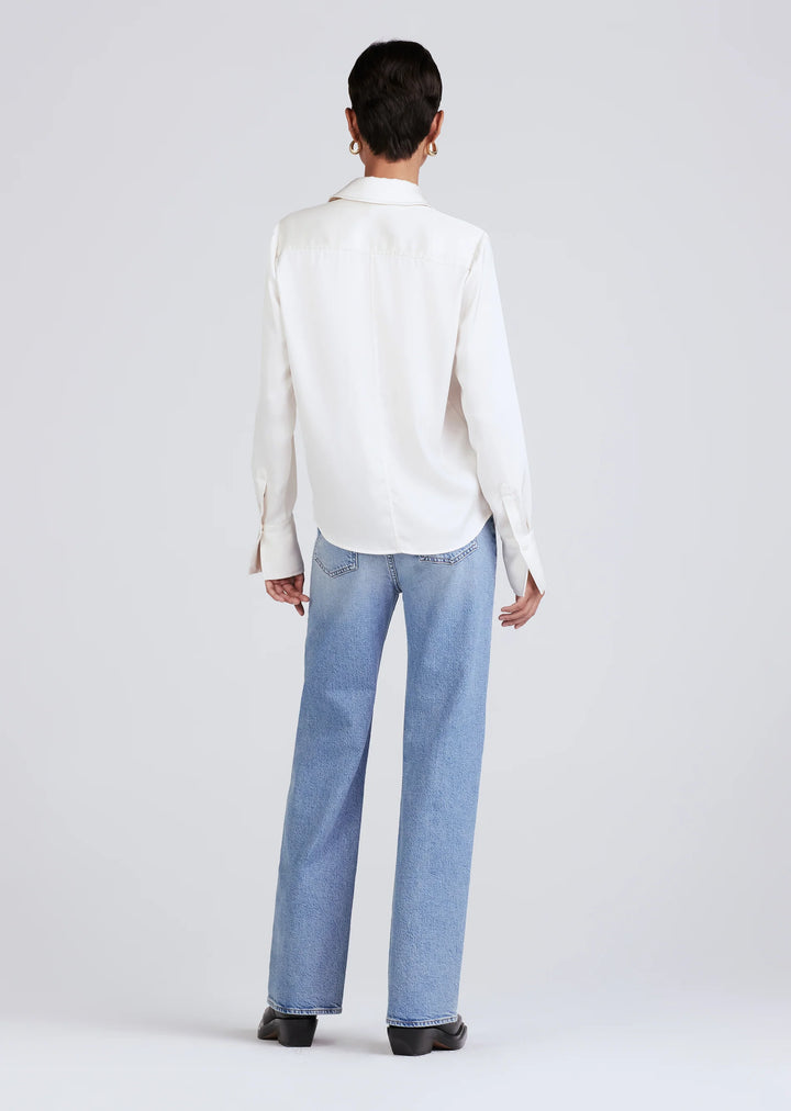 Derek Lam 10 Crosby - Lorena Button Down Blouse in Ivory