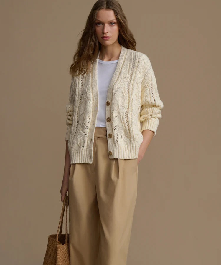 JENNI KAYNE - Audrey Cardigan in Cream