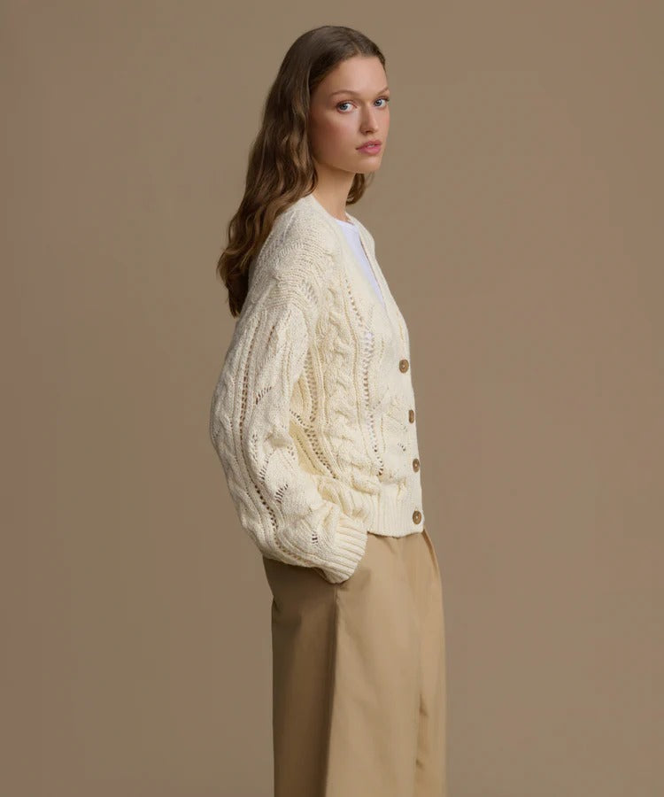 JENNI KAYNE - Audrey Cardigan in Cream