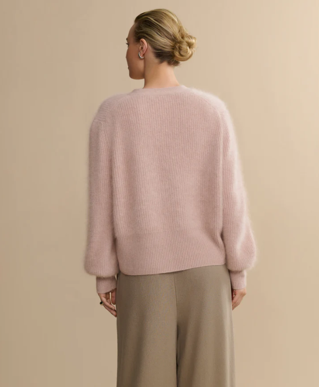 JENNI KAYNE - Cashmere Peyton Cardigan in Pale Pink Cardigans
