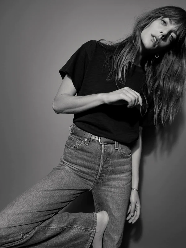 Nation LTD - Jessa Boxy Crop in Jet Black