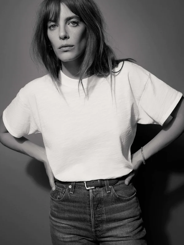 Nation LTD - Jessa Boxy Crop in Optic White