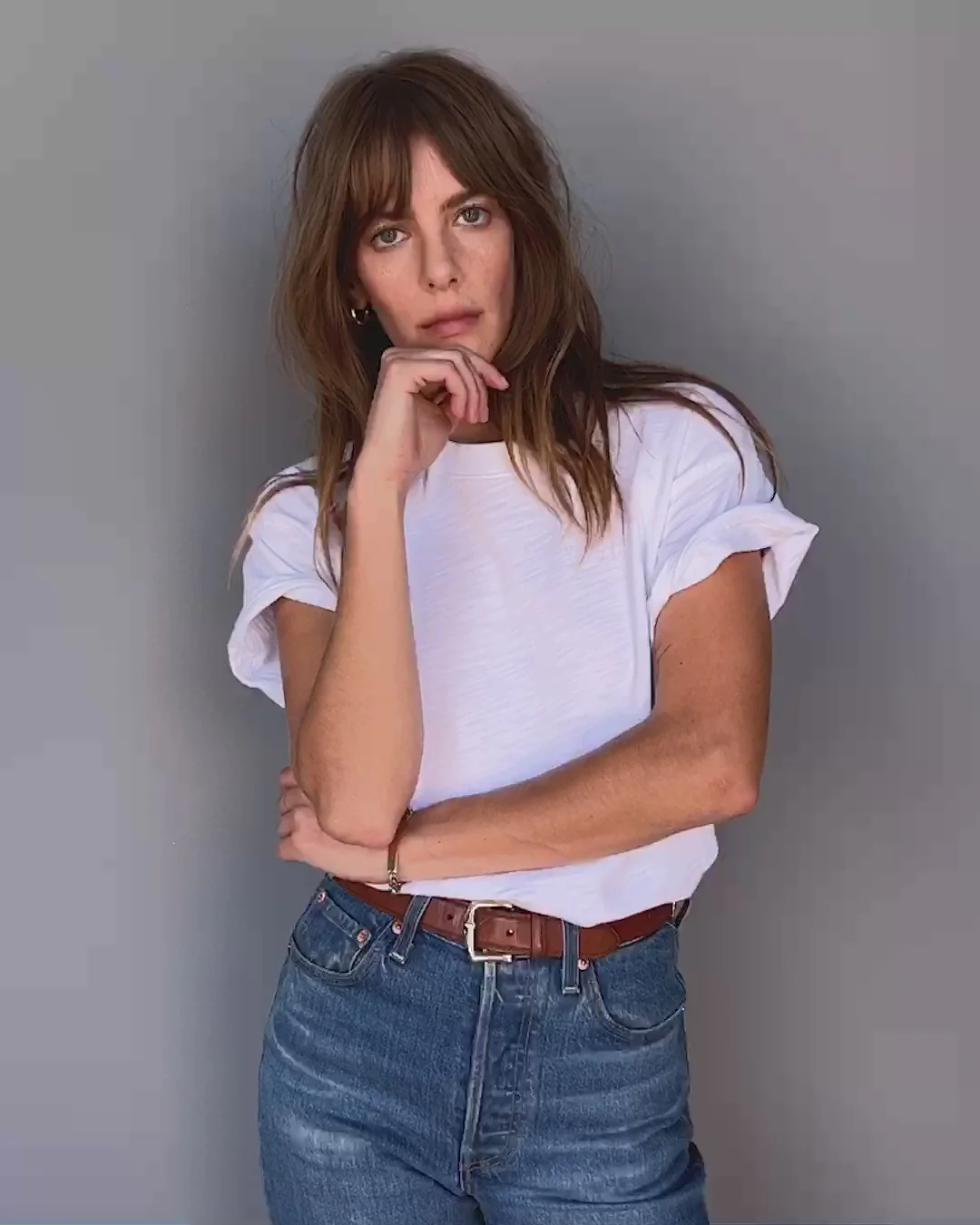 Nation LTD - Jessa Boxy Crop in Optic White