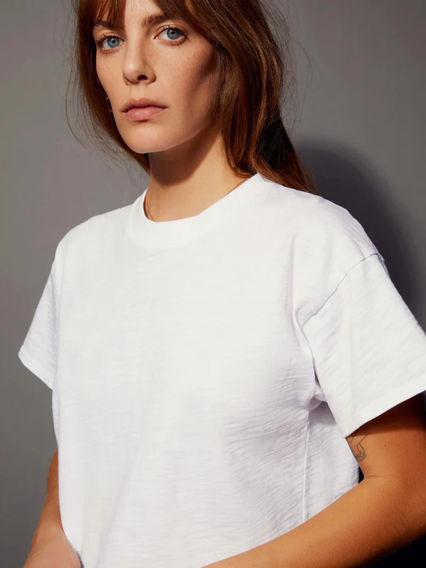 Nation LTD - Jessa Boxy Crop in Optic White