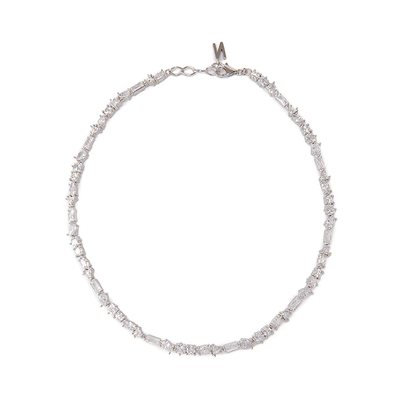 Nickho Rey - Julie Tennis Necklace in Silver