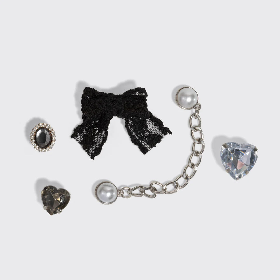 KITSCH - Charms 6pc Set in Vintage Black Accessories