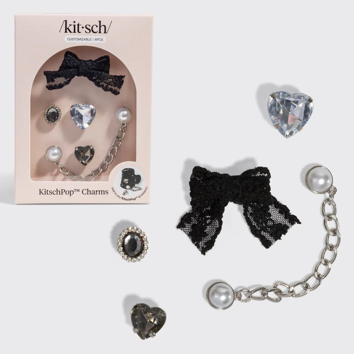 KITSCH - Charms 6pc Set in Vintage Black Accessories
