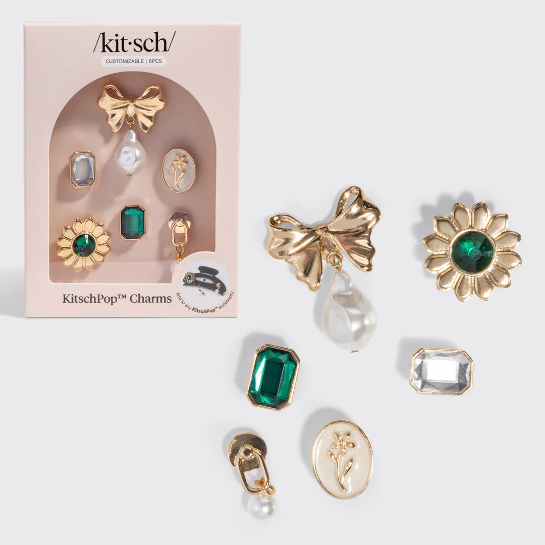 KITSCH - Charms 6pc Set in Vintage Emerald Accessories