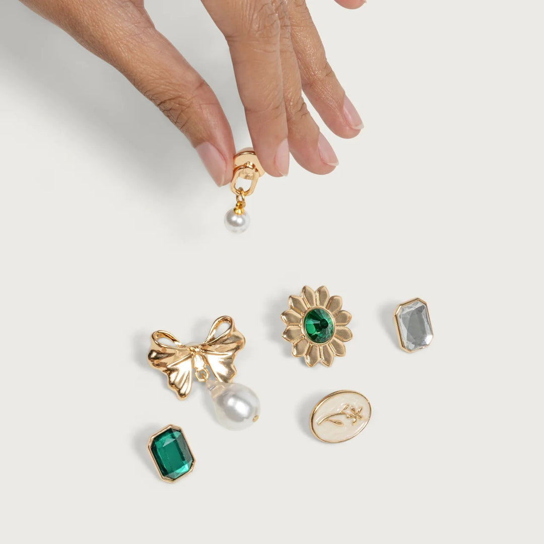 KITSCH - Charms 6pc Set in Vintage Emerald Accessories