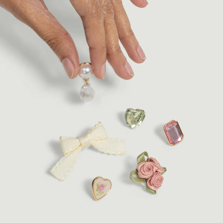 KITSCH - Charms 6pc Set in Vintage Pink Accessories