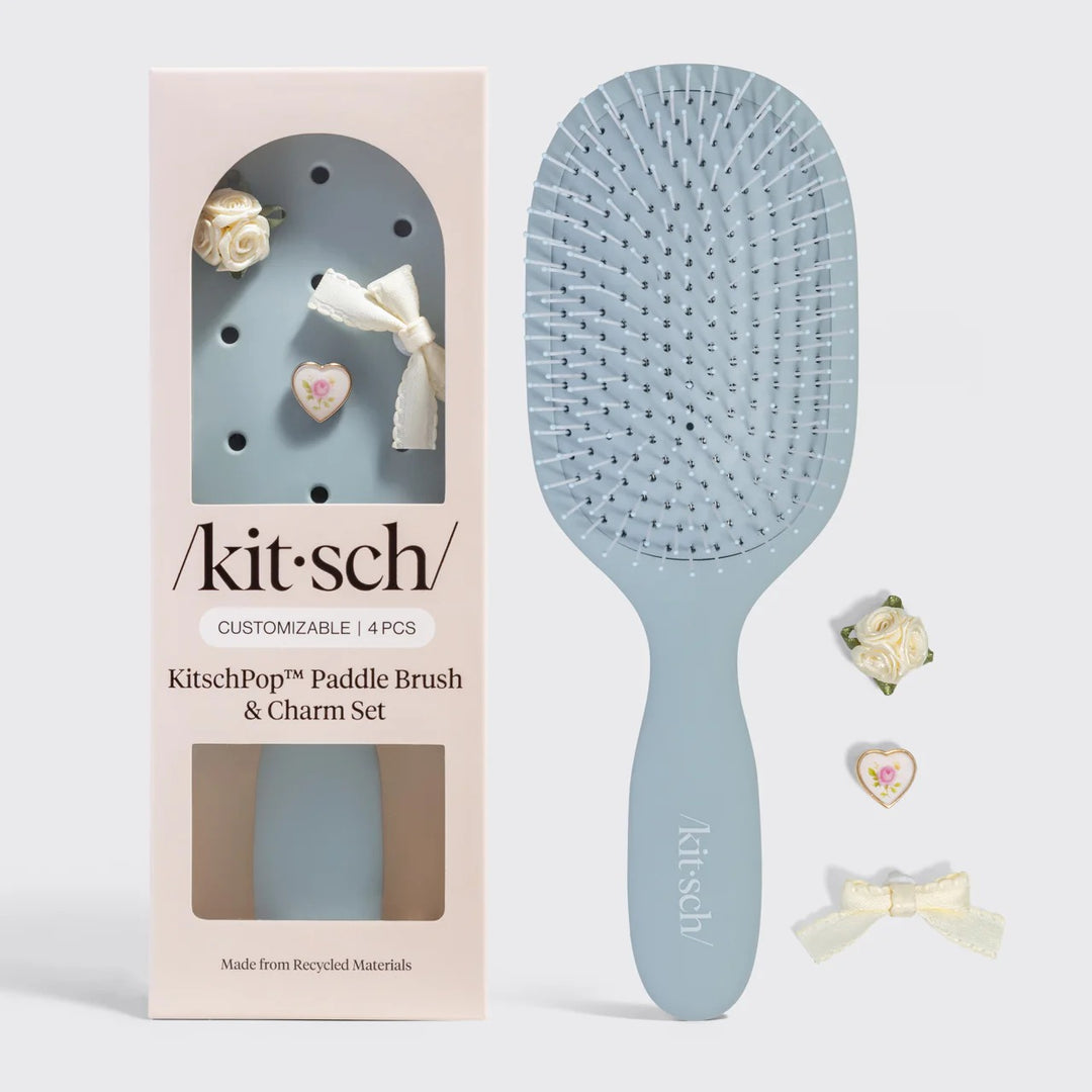 KITSCH - Paddle Brush in Haze Blue Accessories