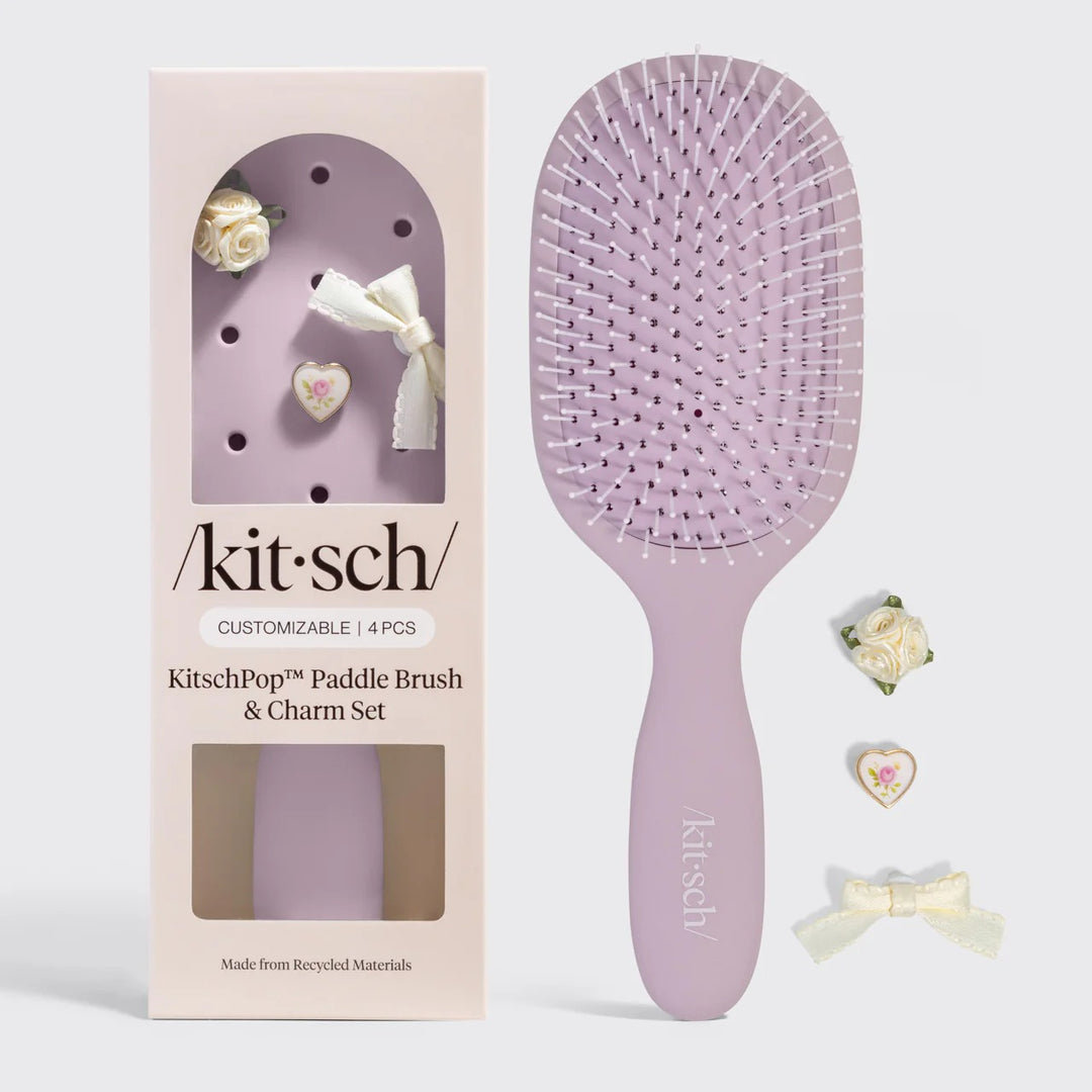 KITSCH - Paddle Brush in Soft Violet Accessories