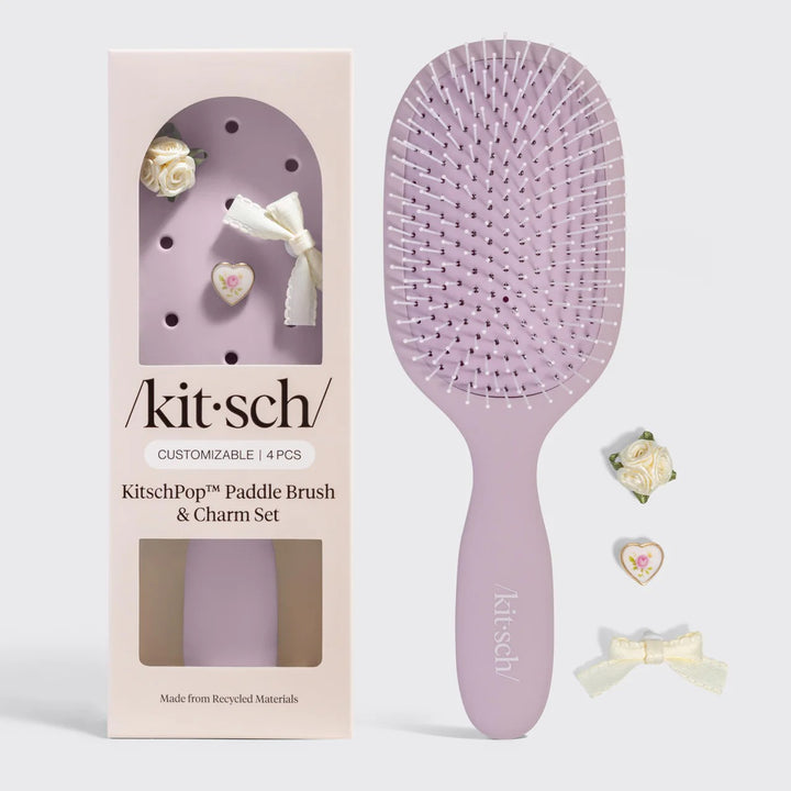 KITSCH - Paddle Brush in Soft Violet Accessories