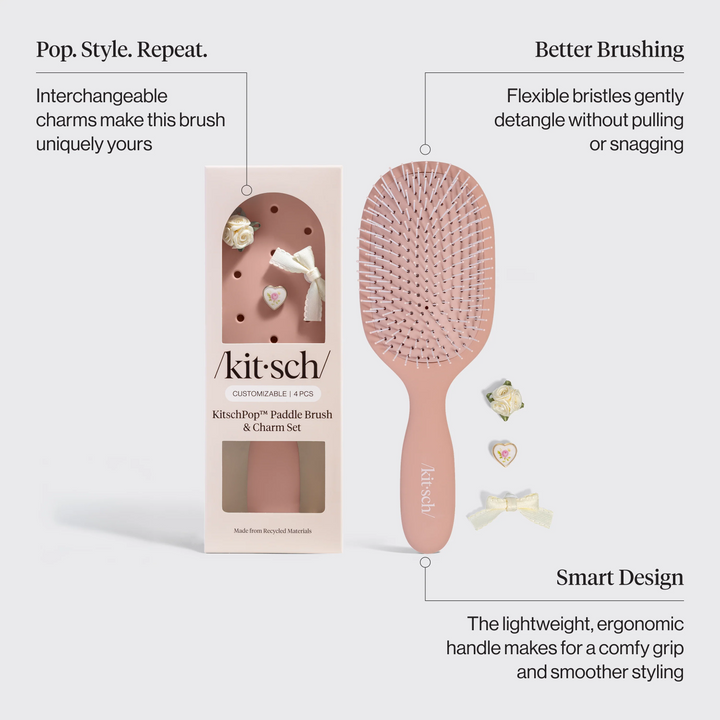 KITSCH - Paddle Brush in Terracotta Accessories