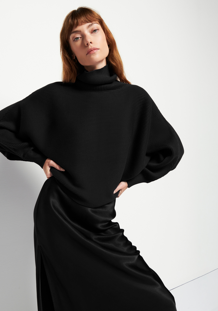 Nation LTD - Lane Exaggerated Dolman in Black