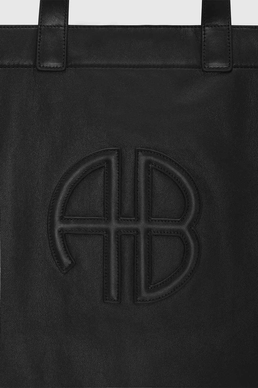 Anine Bing - Large Rio Tote in Black Recycled Leather