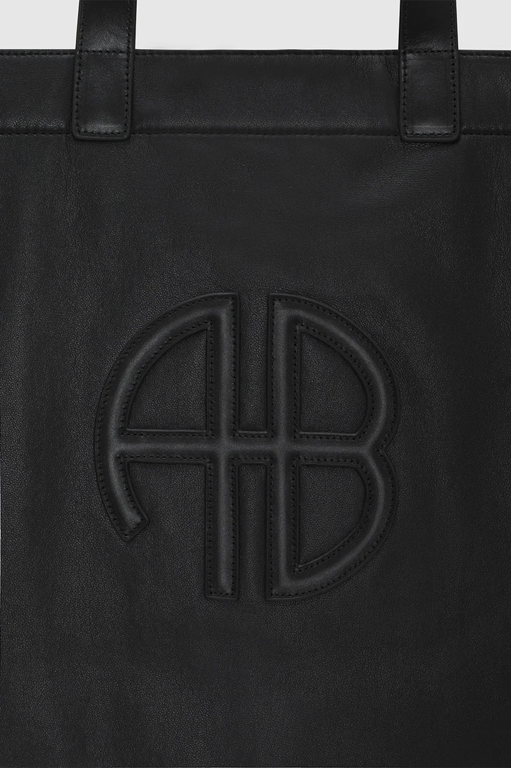 Anine Bing - Large Rio Tote in Black Recycled Leather