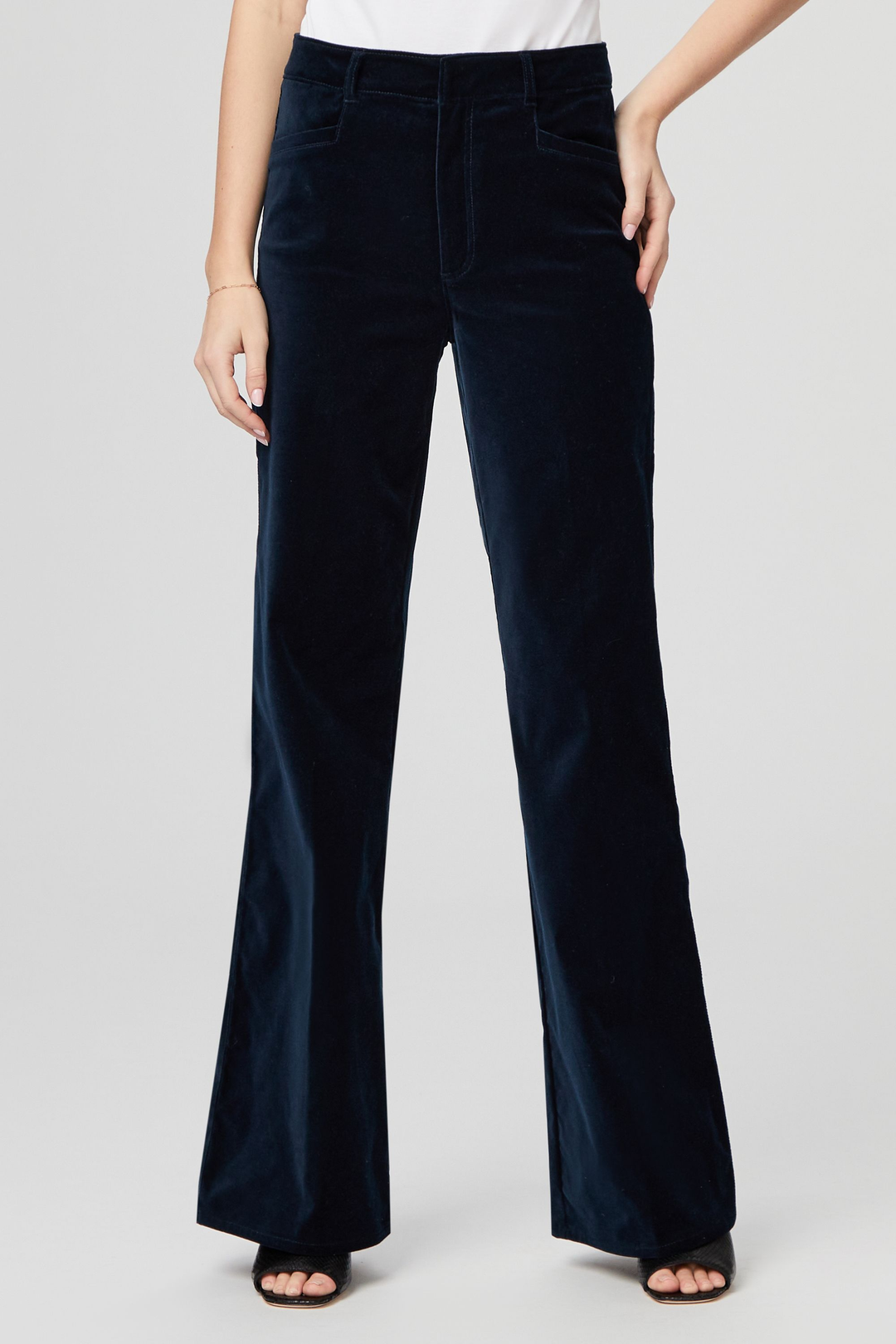 Paige - Clean Front Leenah Trouser in Deep Navy