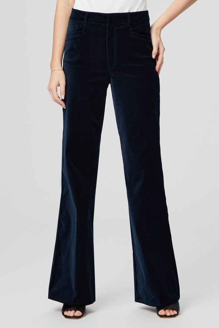 Paige - Clean Front Leenah Trouser in Deep Navy