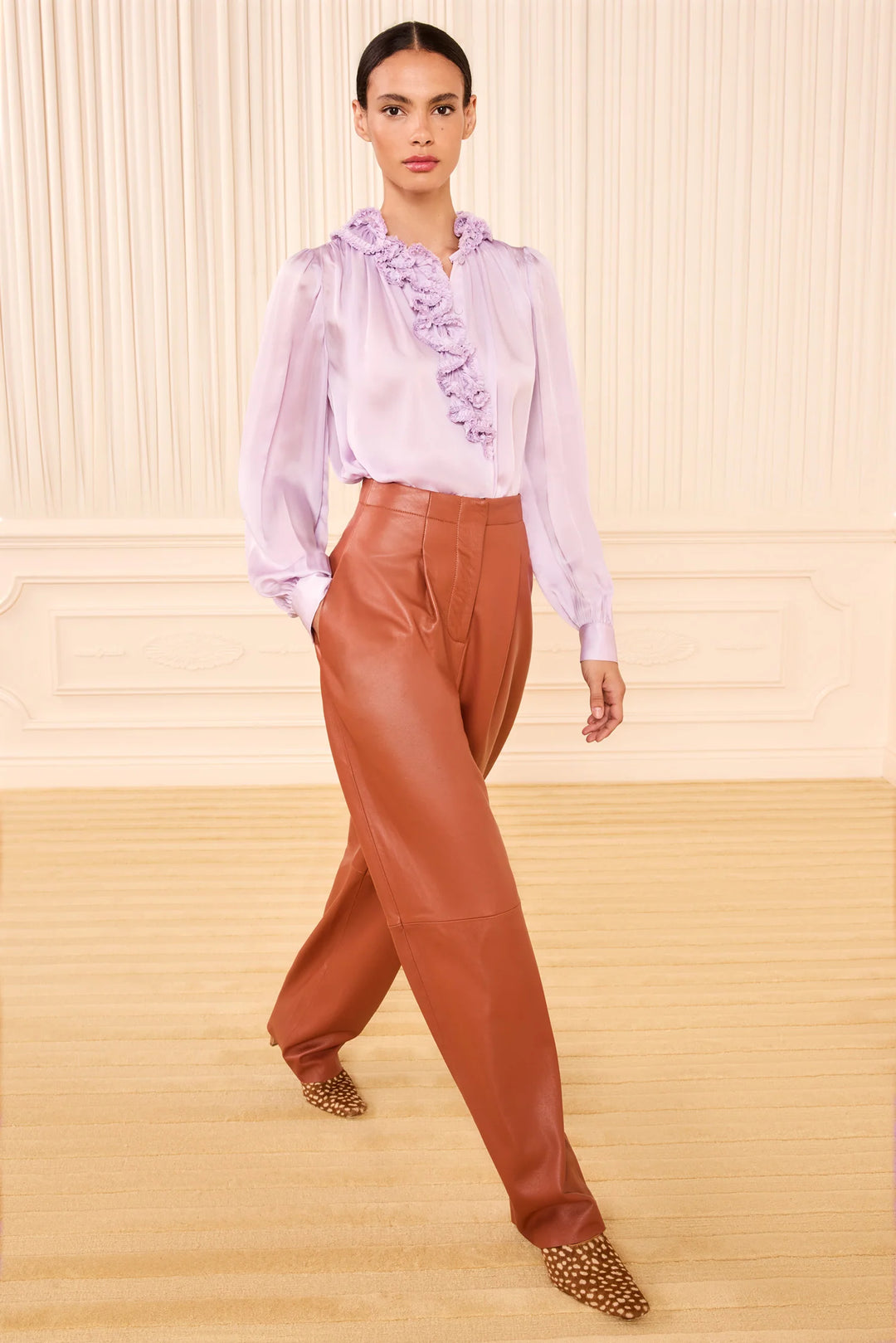 ULLA JOHNSON - Willhelmina Blouse in Wisteria
