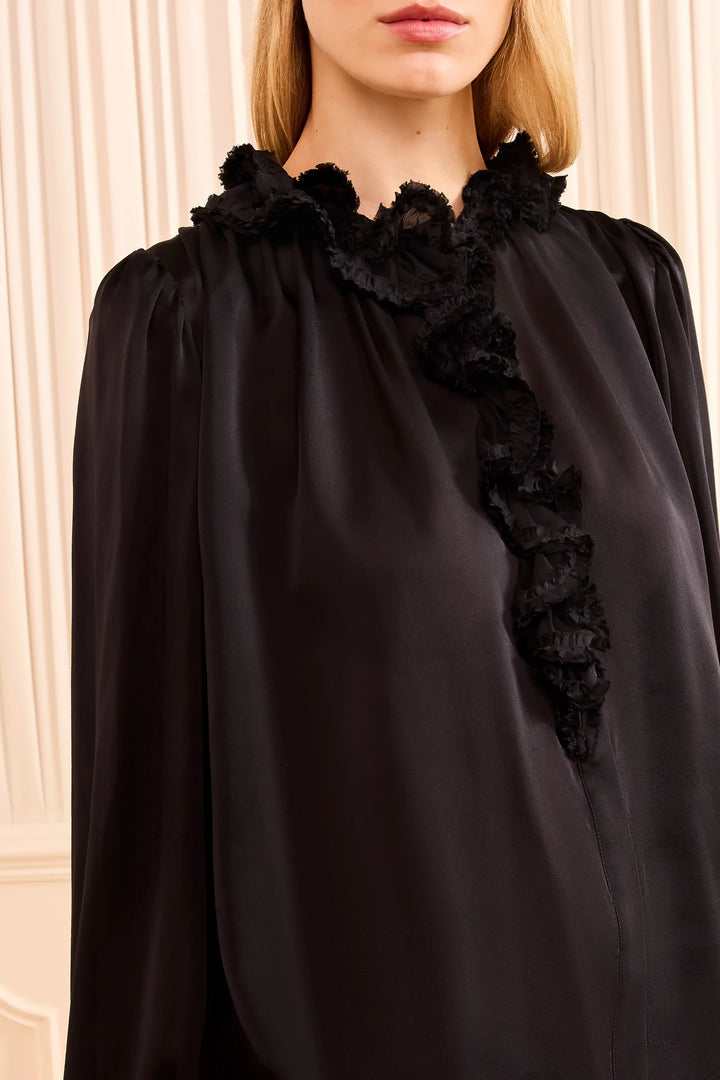 ULLA JOHNSON - Willhelmina Blouse in Noir