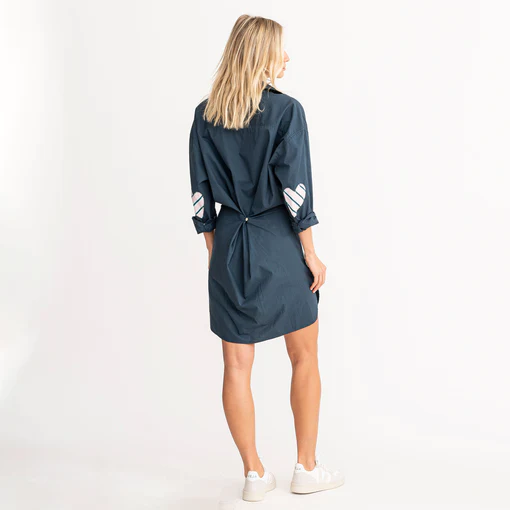 KERRI ROSENTHAL - Lilli Shirtdress in Midnight