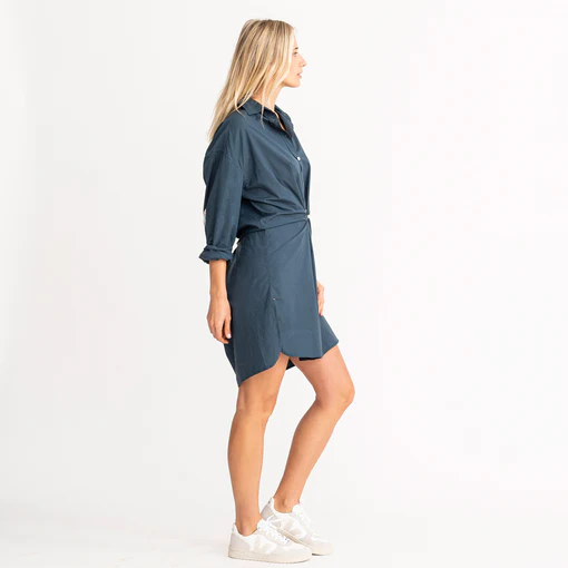 KERRI ROSENTHAL - Lilli Shirtdress in Midnight Dresses
