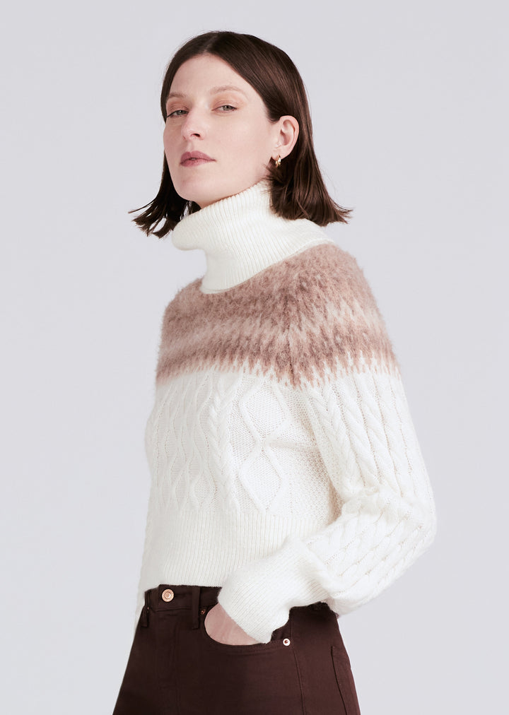 Derek Lam 10 Crosby - Harlow High Rise Flare in Chocolate