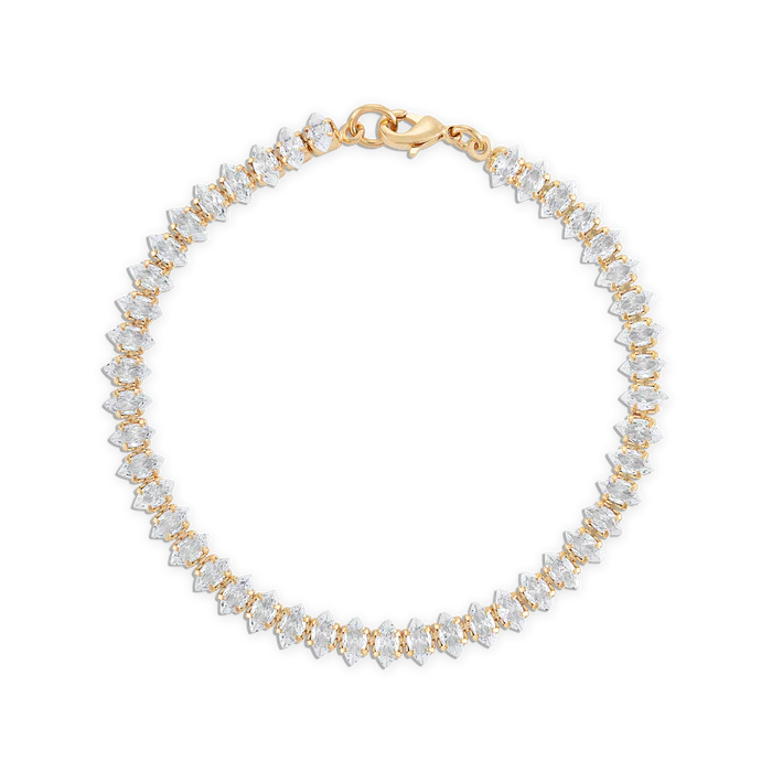 Alexa Leigh - Marquise Tennis Bracelet in Yellow Gold (6.5)