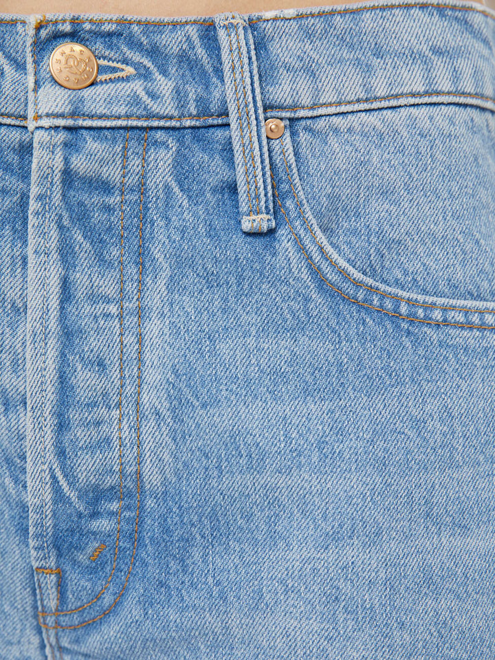 MOTHER - CULOTTE CUFFED SHORT in BYOB Denim Shorts