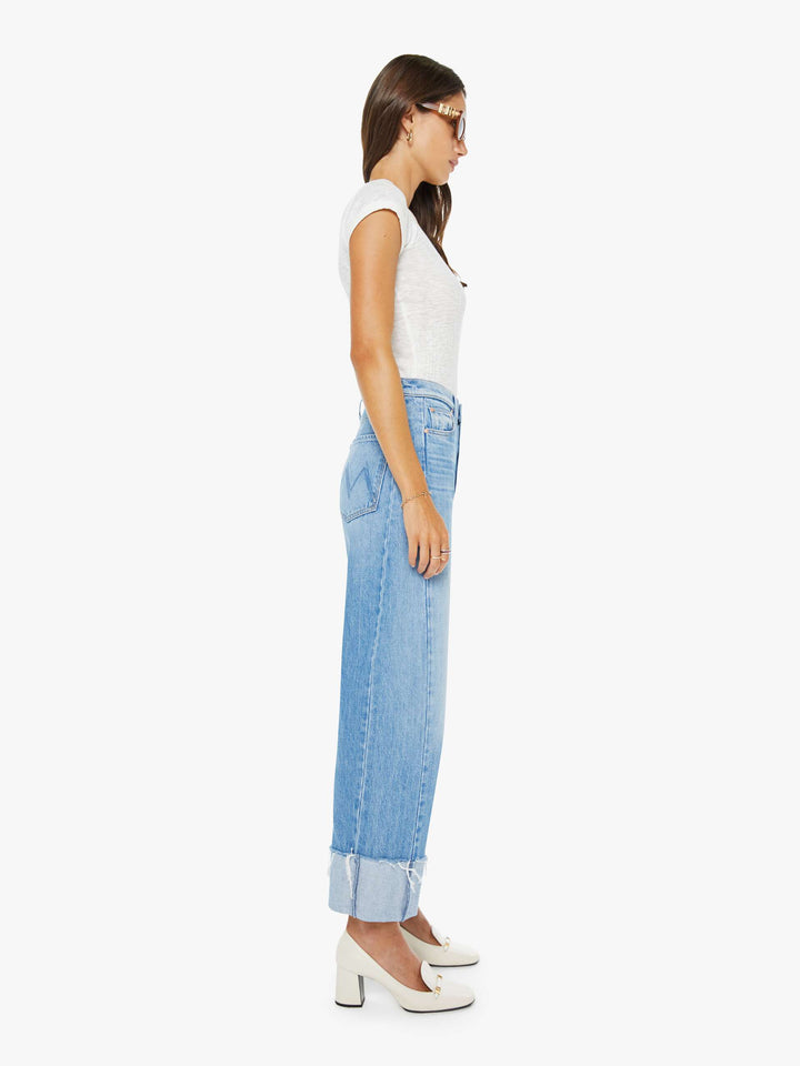 Mother Denim MOTHER - The Half-Pipe Ankle Cuff Fray in Last Bite Jeans