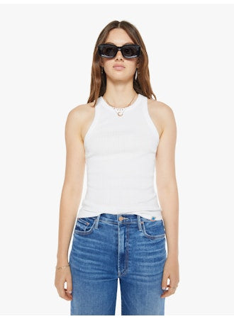 Mother Denim - The Chin Up Tank in White
