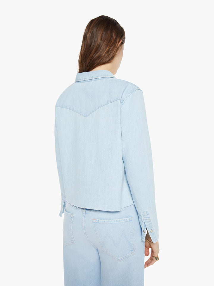 Mother Denim - The Super Exes Crop Step Fray in No End in Sight Denim