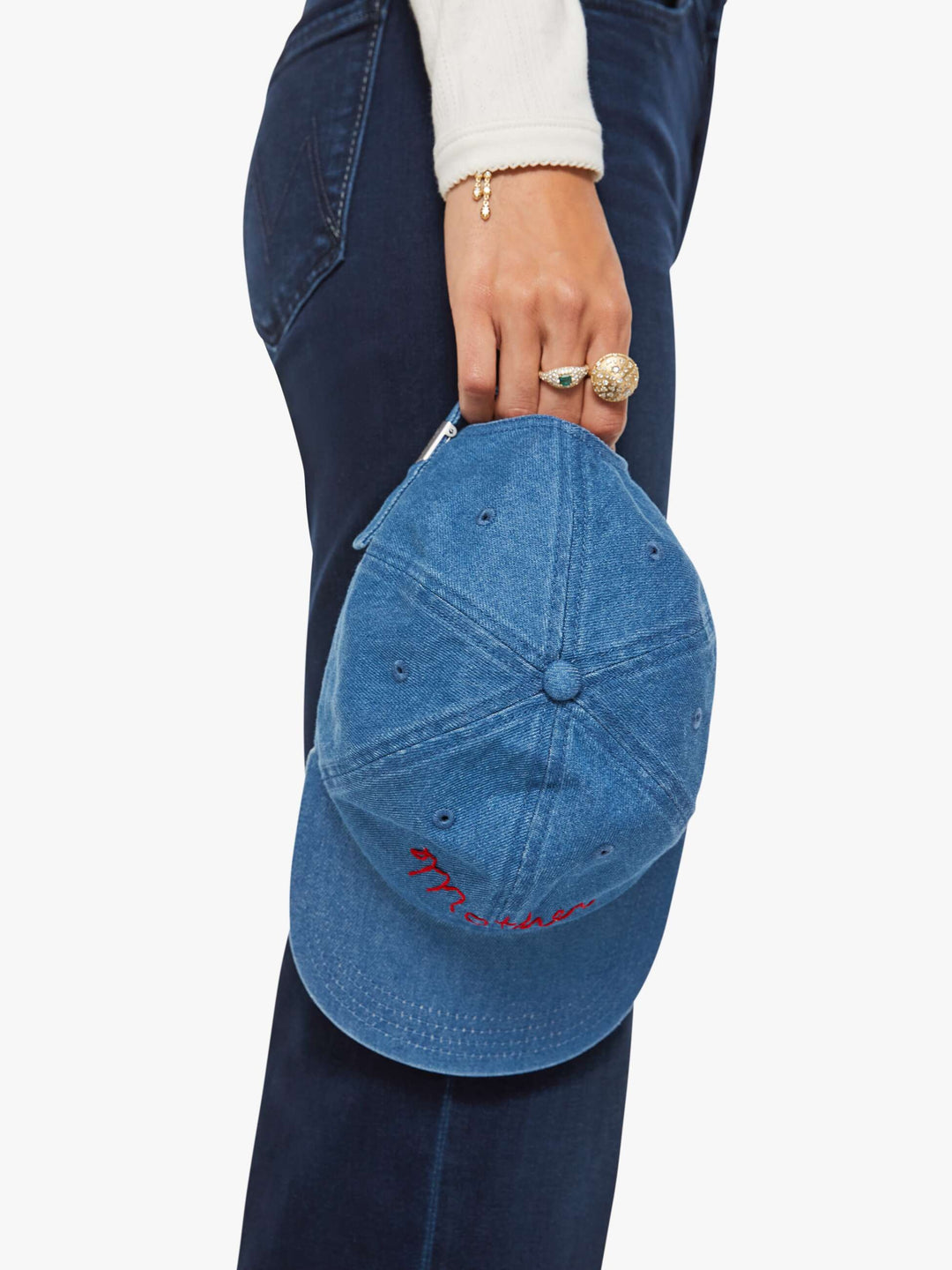 MOTHER - Hats Off in Montecito Blue Jeans