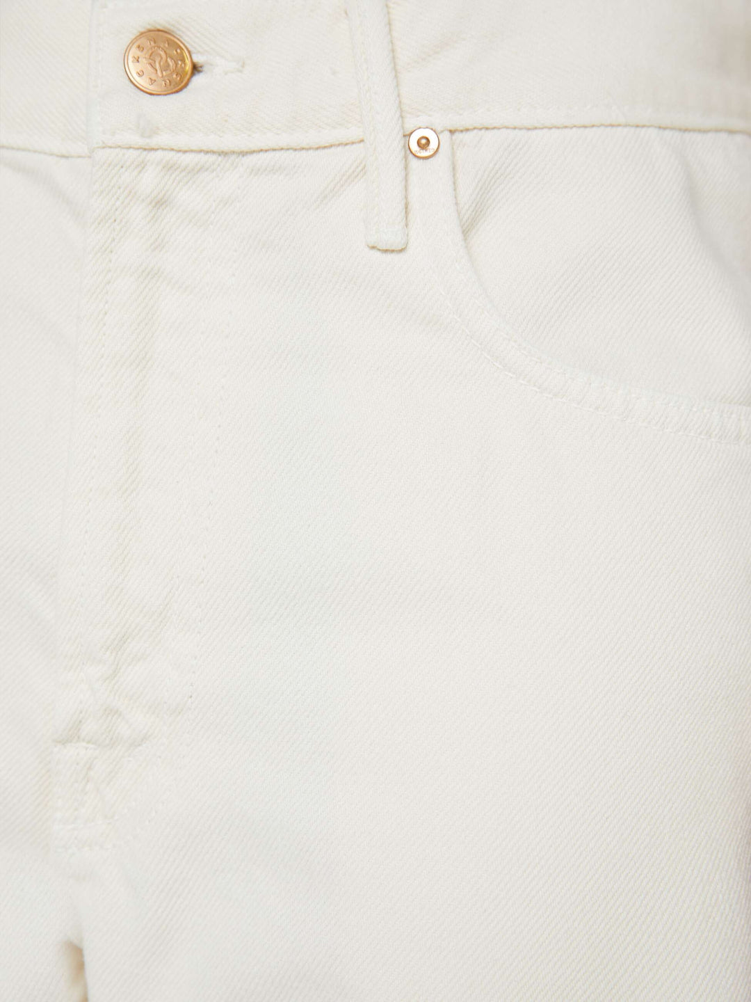 MOTHER - Lil Lemon Twist Sneak in Natural Jeans