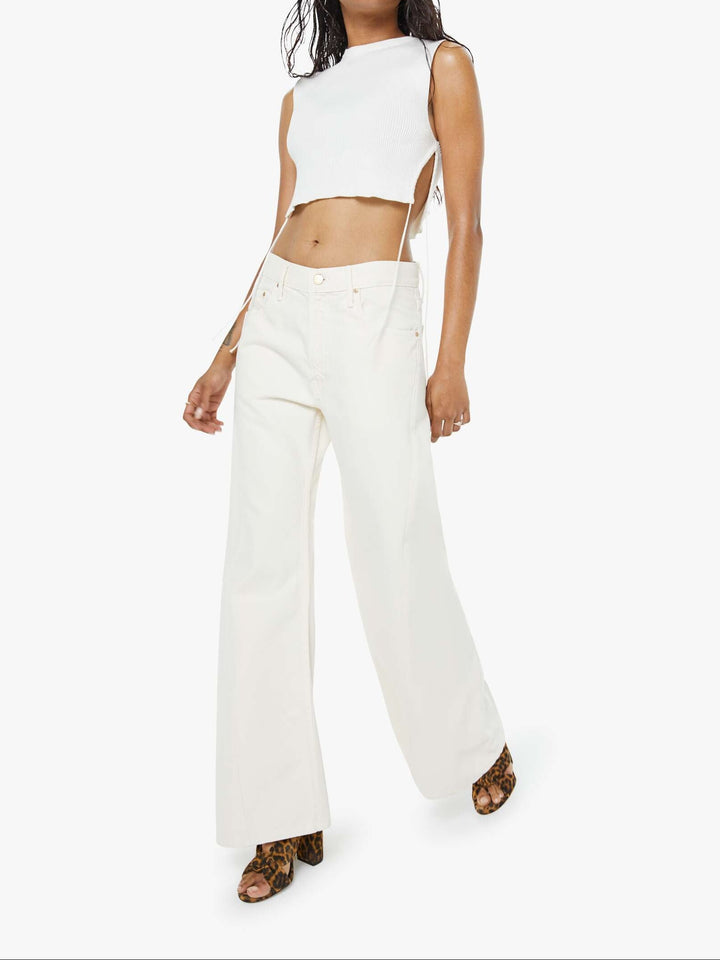 MOTHER - Lil Lemon Twist Sneak in Natural Jeans