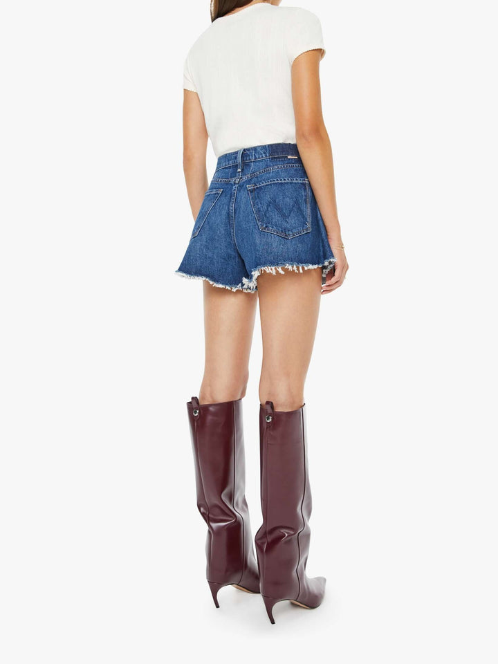 MOTHER - The Flutter Short Fray in Did You Bring Me Anything Denim Shorts