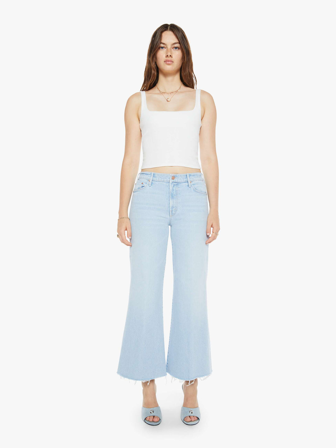 MOTHER - The Twister Ankle Fray in Cowabunga Jeans